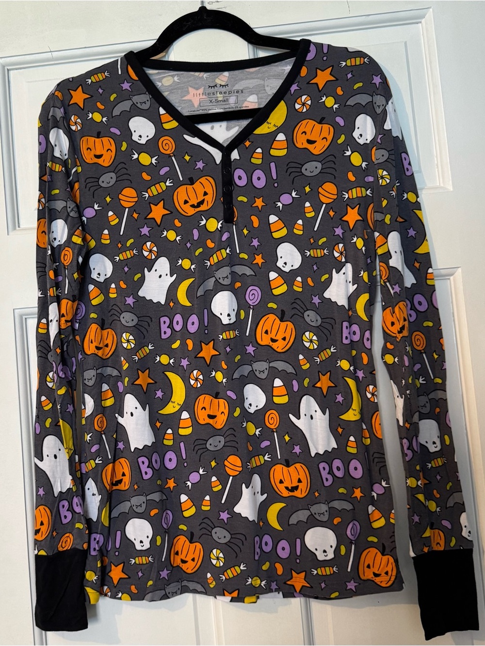 Little Sleepies Long Sleeved Top Hey Boo